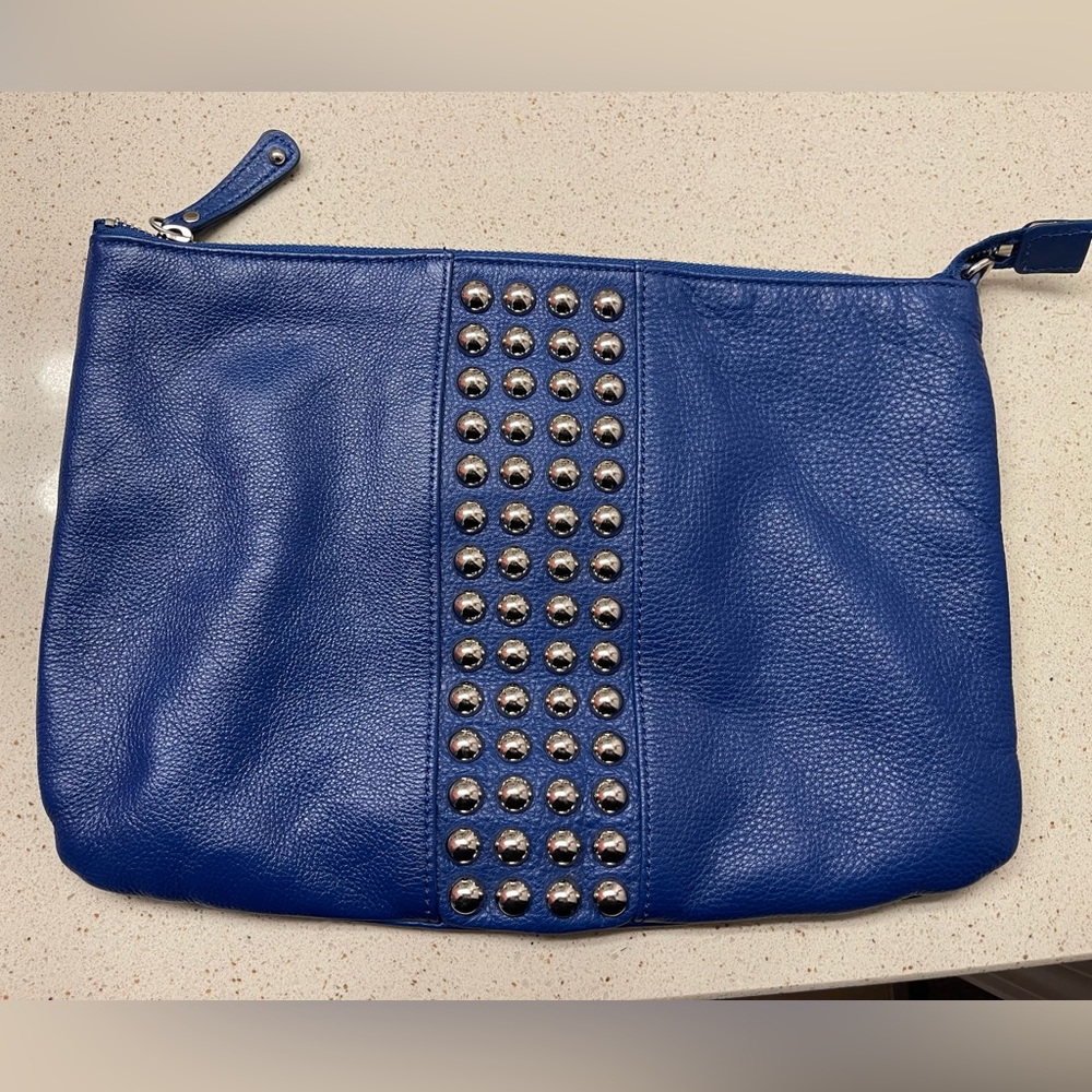 Audrey Brooke leather clutch